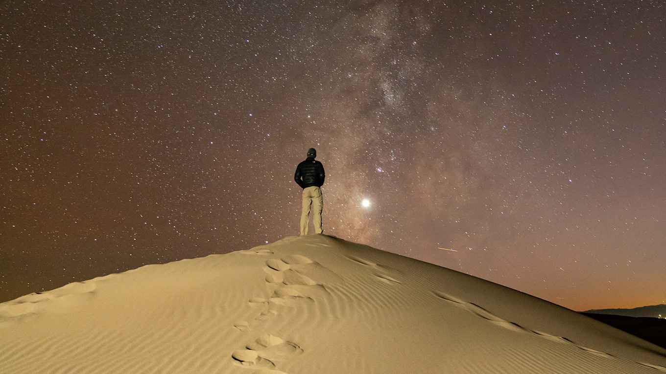 Stargazing at Great Sand Dunes National Park near Alamosa, Colorado
