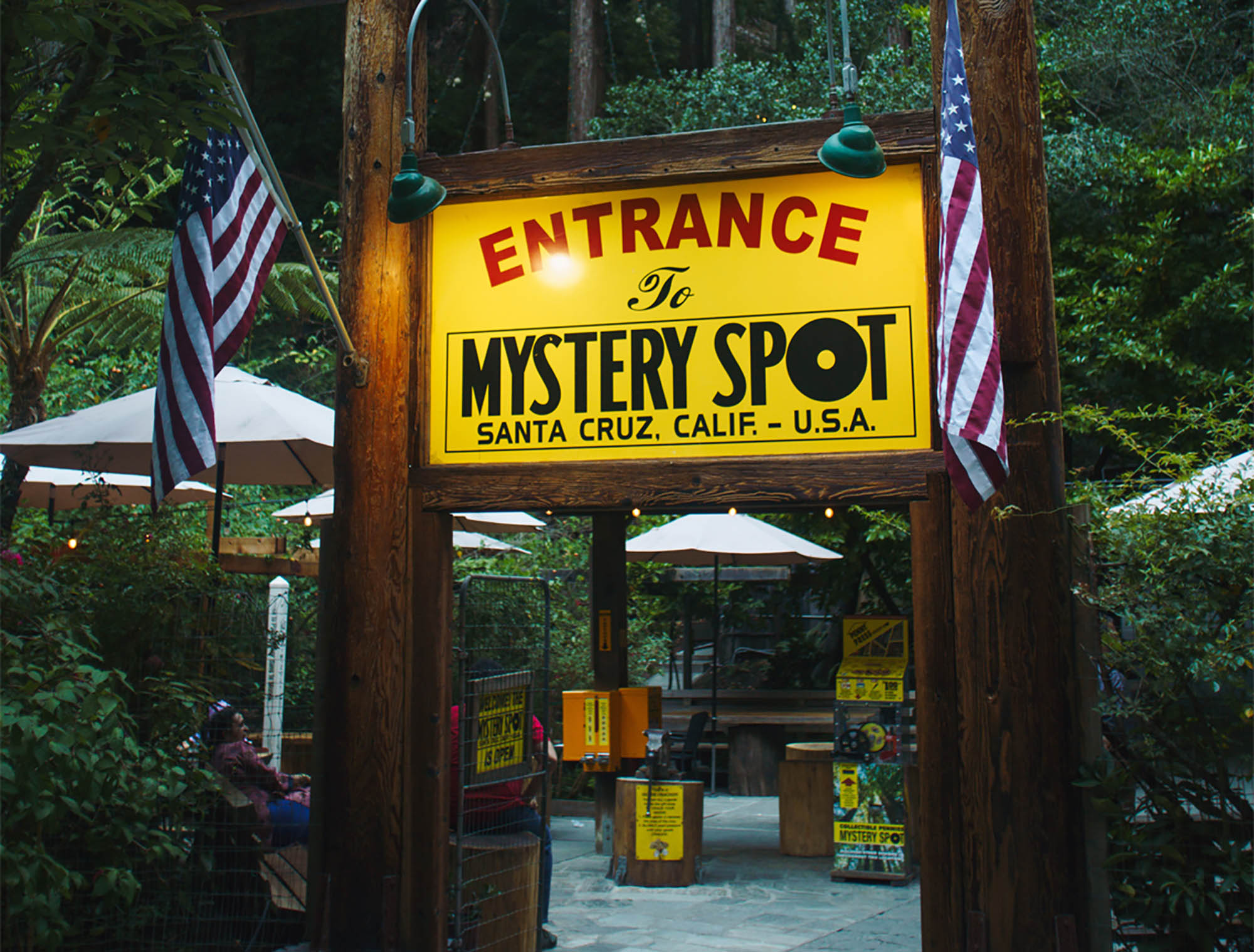 The Mystery Spot in Santa Cruz County, California