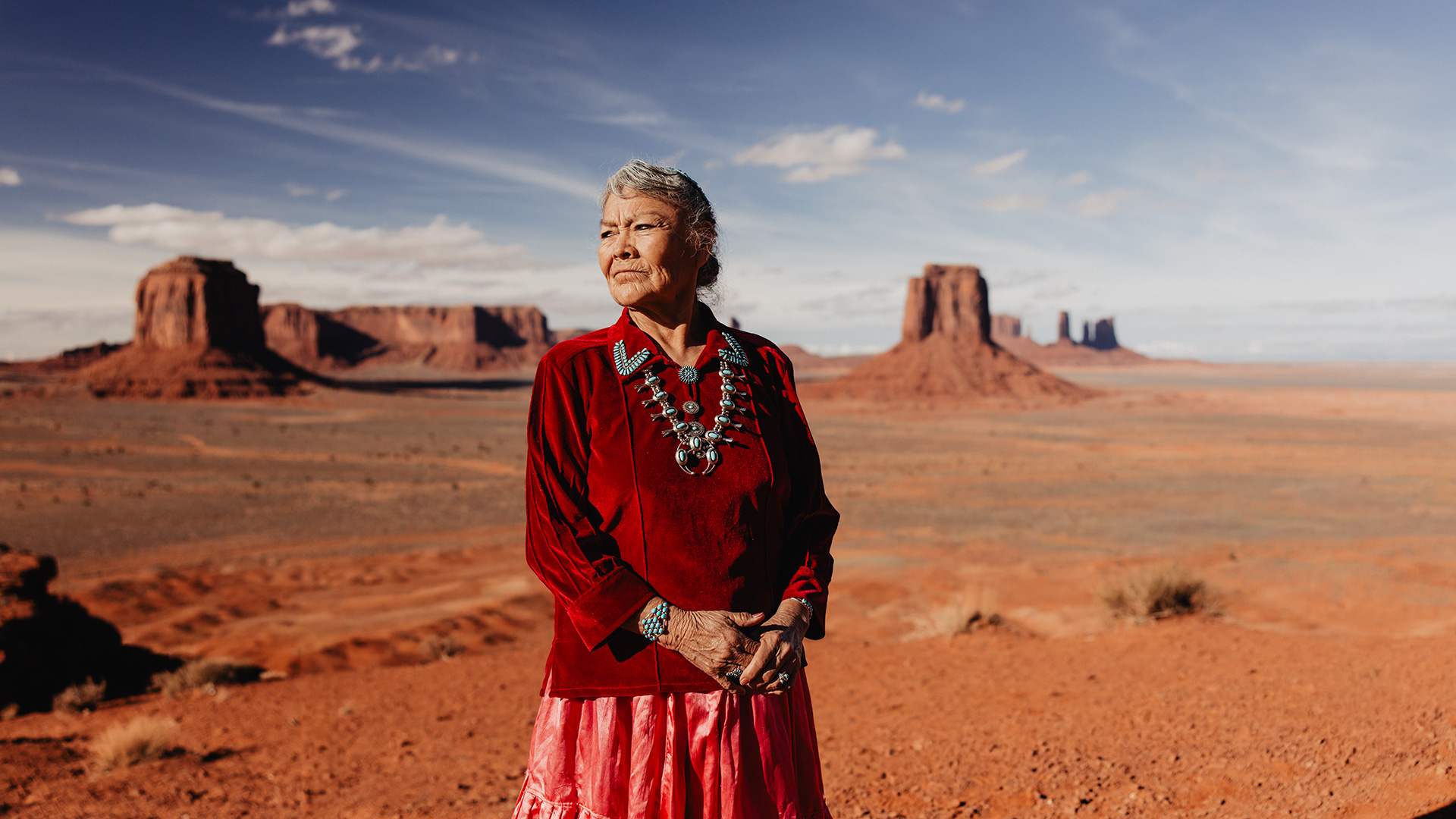 A Navajo guide at Monument Valley Navajo Tribal Park in Arizona