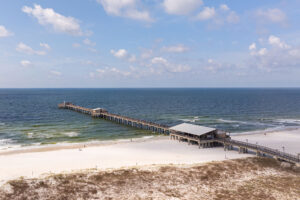 Aerial view of Gulf State Park in Gulf Shores, Alabama