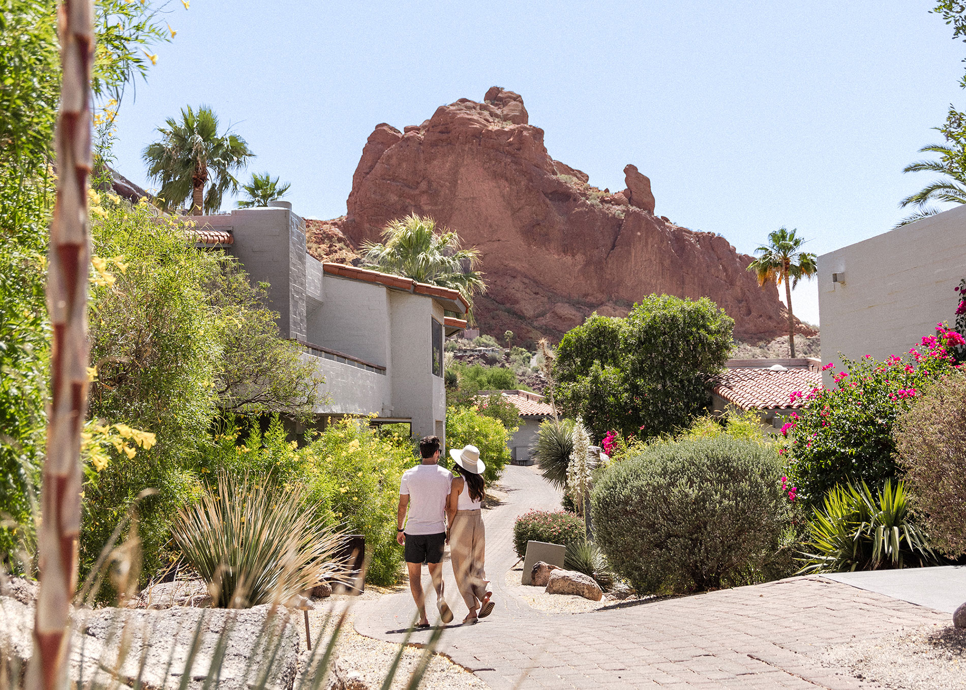 Couple at the Sanctuary Camelback Mountain Resort & Spa near Scottsdale, Arizona
