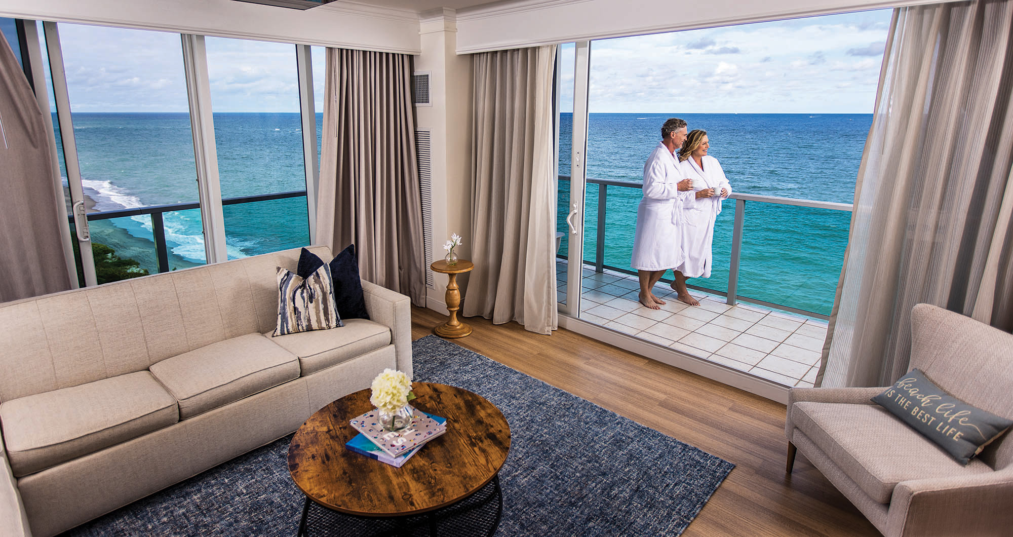 A room with ocean views at Jupiter Resort in Jupiter, Florida