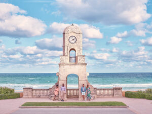 Worth Avenue Clock Tower in Palm Beach, Florida