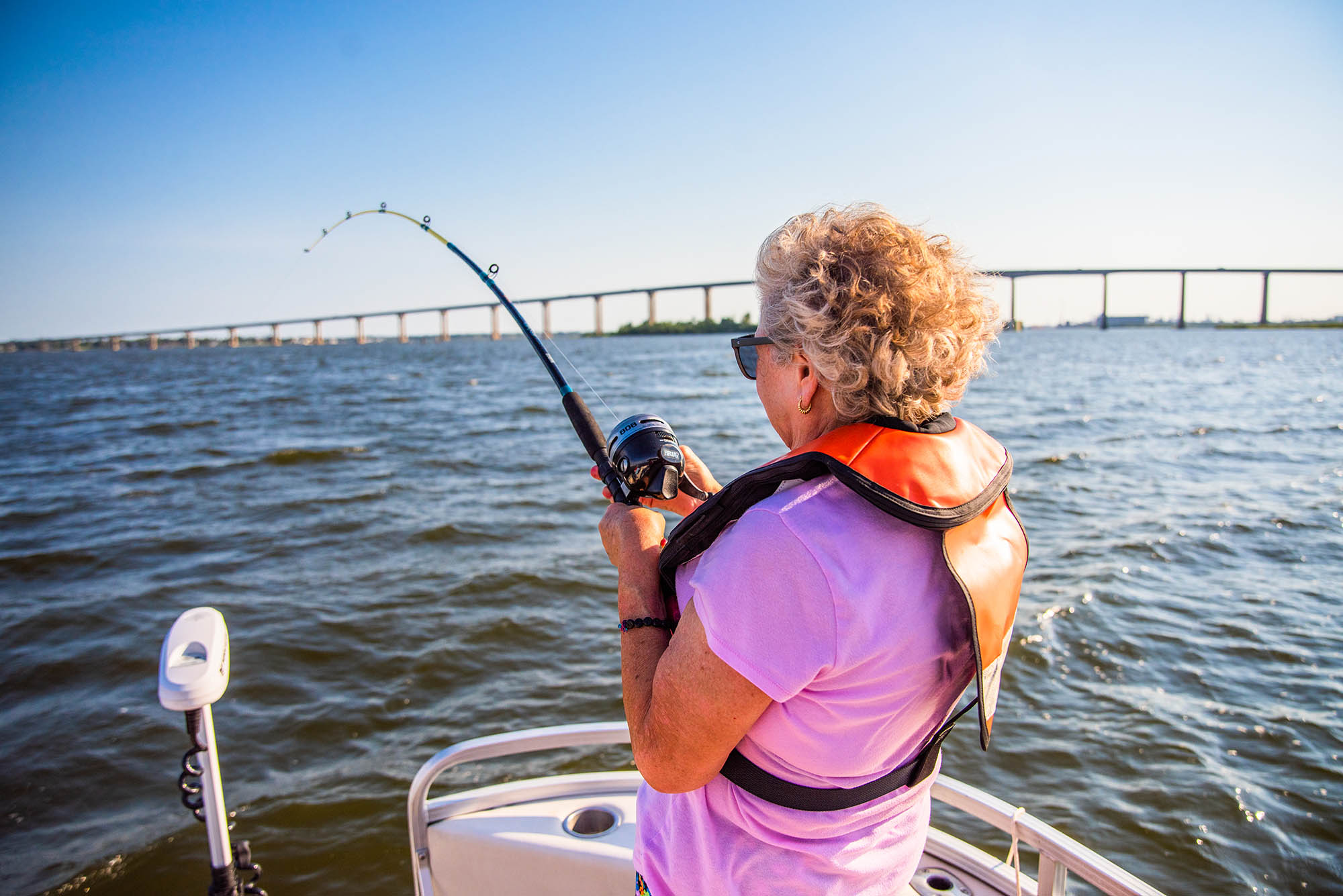 Fishing at Sam Houston Jones State Park in Lake Charles, Louisiana
