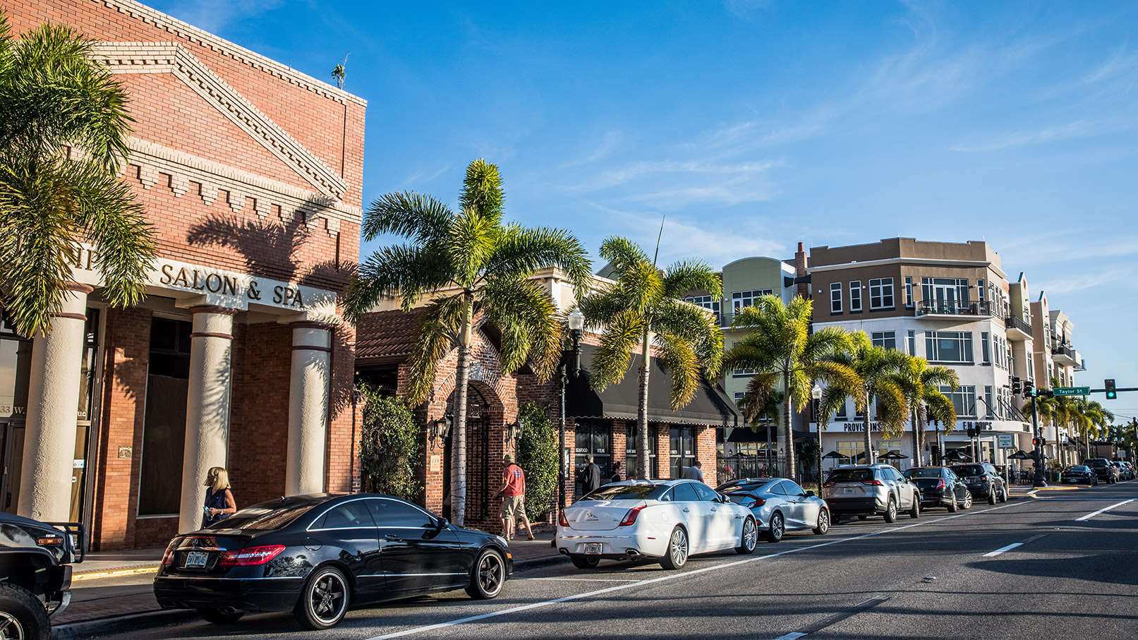 Marion Street in downtown Punta Gorda, Florida