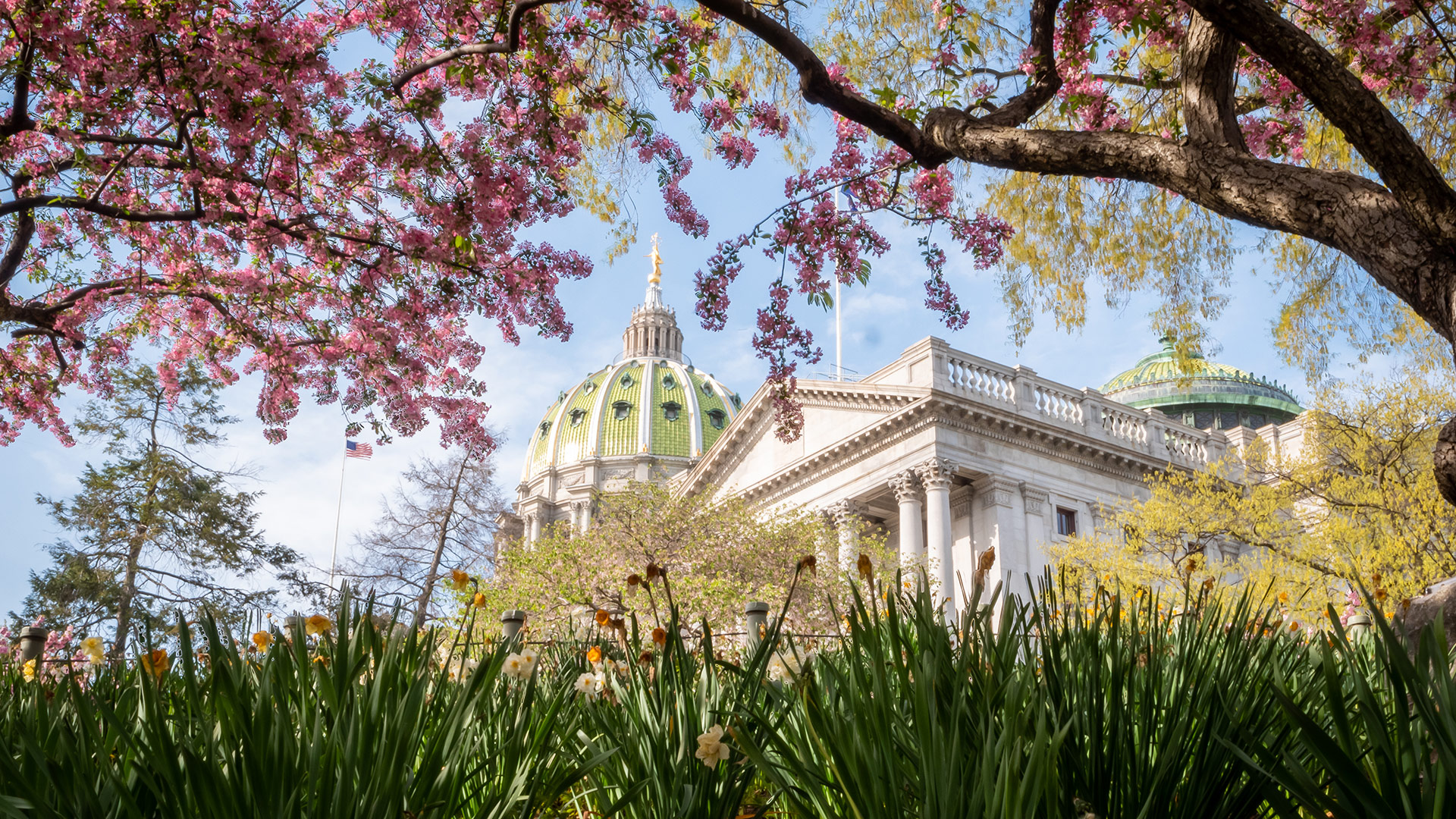The Pennsylvania State Capitol building in downtown Harrisburg, Pennsylvania. Credit: Visit Hershey & Harrisburg