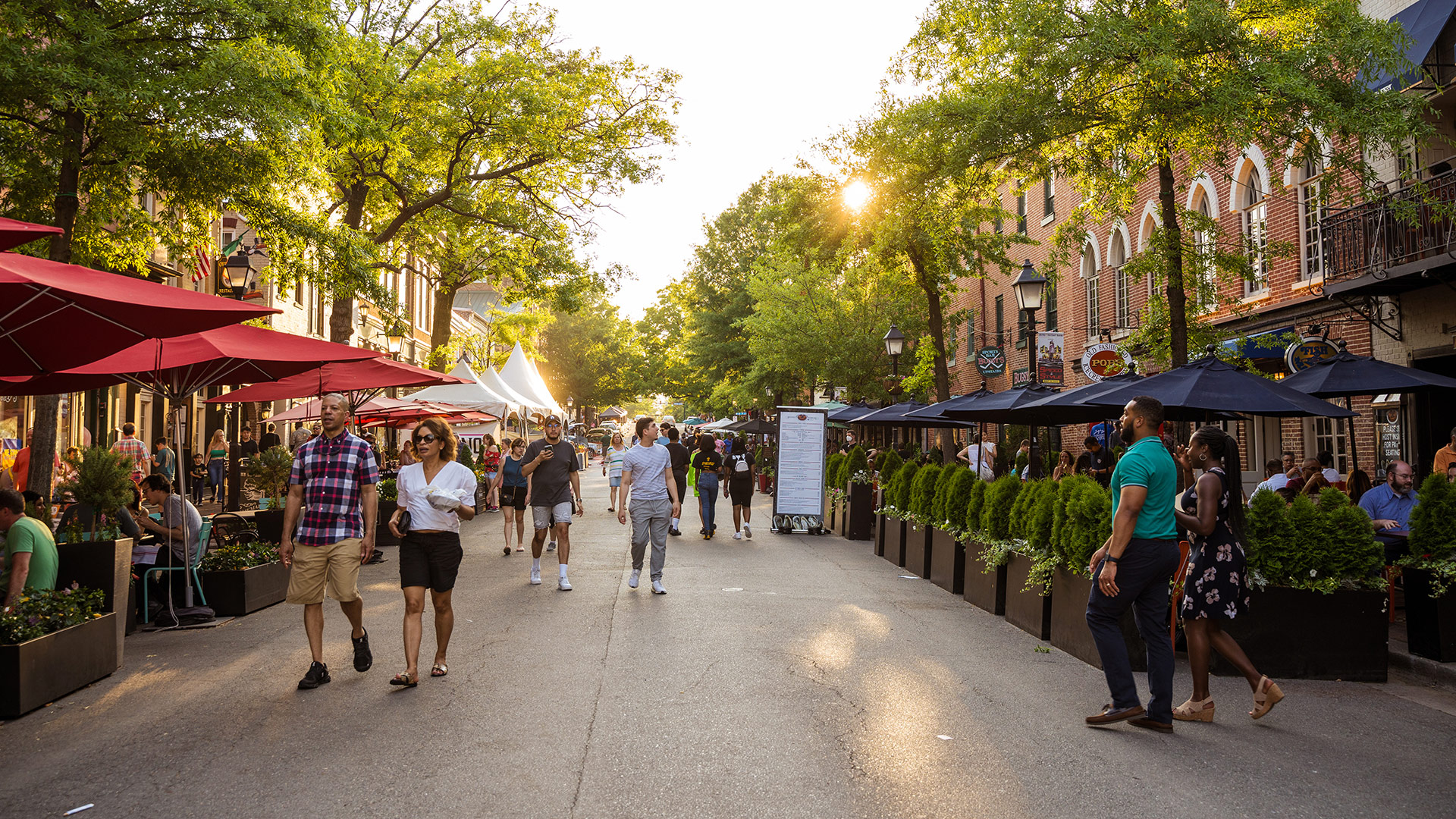 The 100 Block of King Street in Alexandria, Virginia; Credit: Chris Cruz