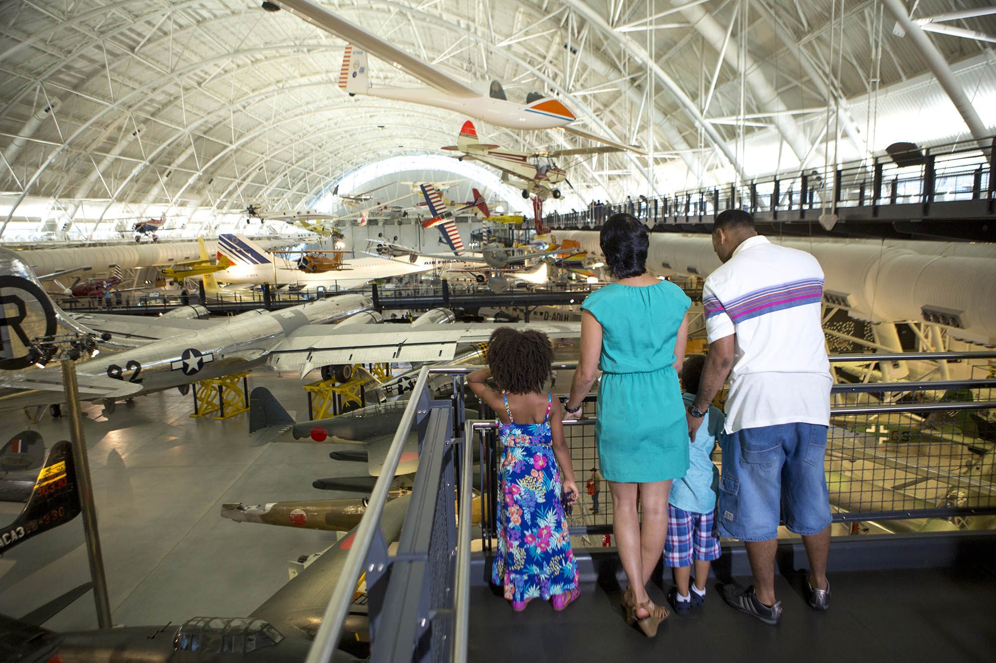 Exploring the Smithsonian's National Air and Space Museum in Virginia.