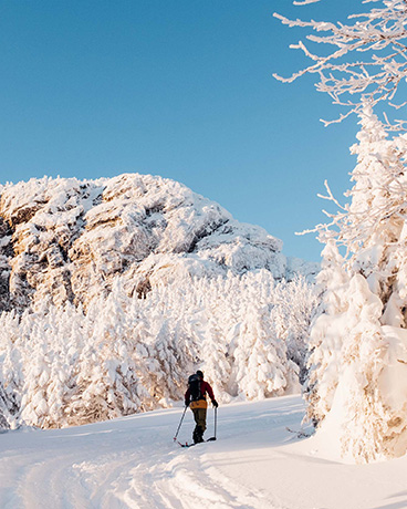 Cross-country skiing in Stowe, Vermont