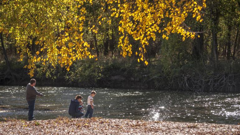 A serene day by Shoal Creek at Schermerhorn Park just outside Galena
