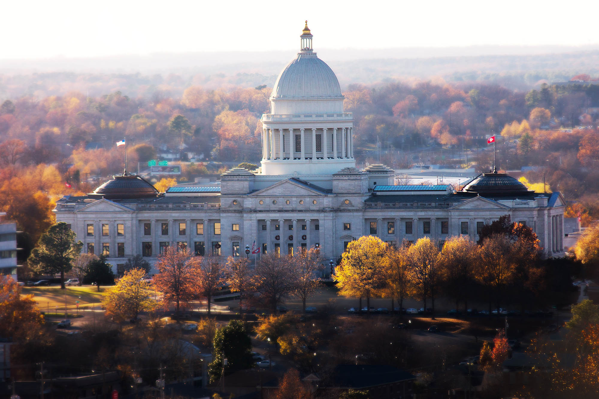 View of the Arkansas State Capitol in Little Rock
