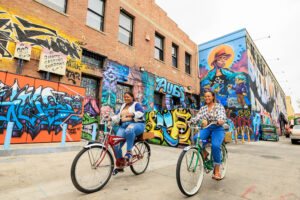 Murals in downtown Santa Ana, California; Credit: Eric Lindberg