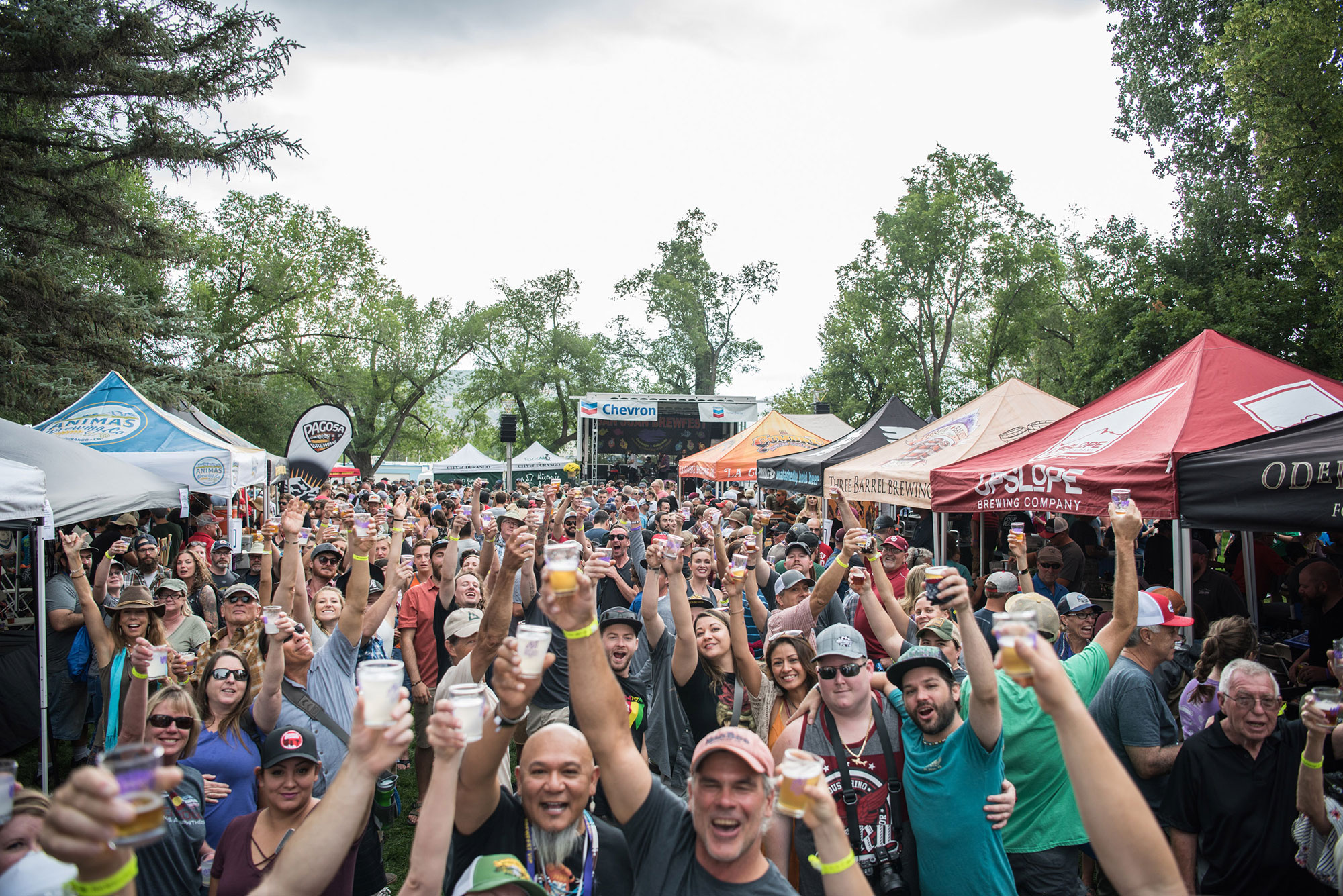 Visitors to San Juan Brewfest in Durango, Colorado