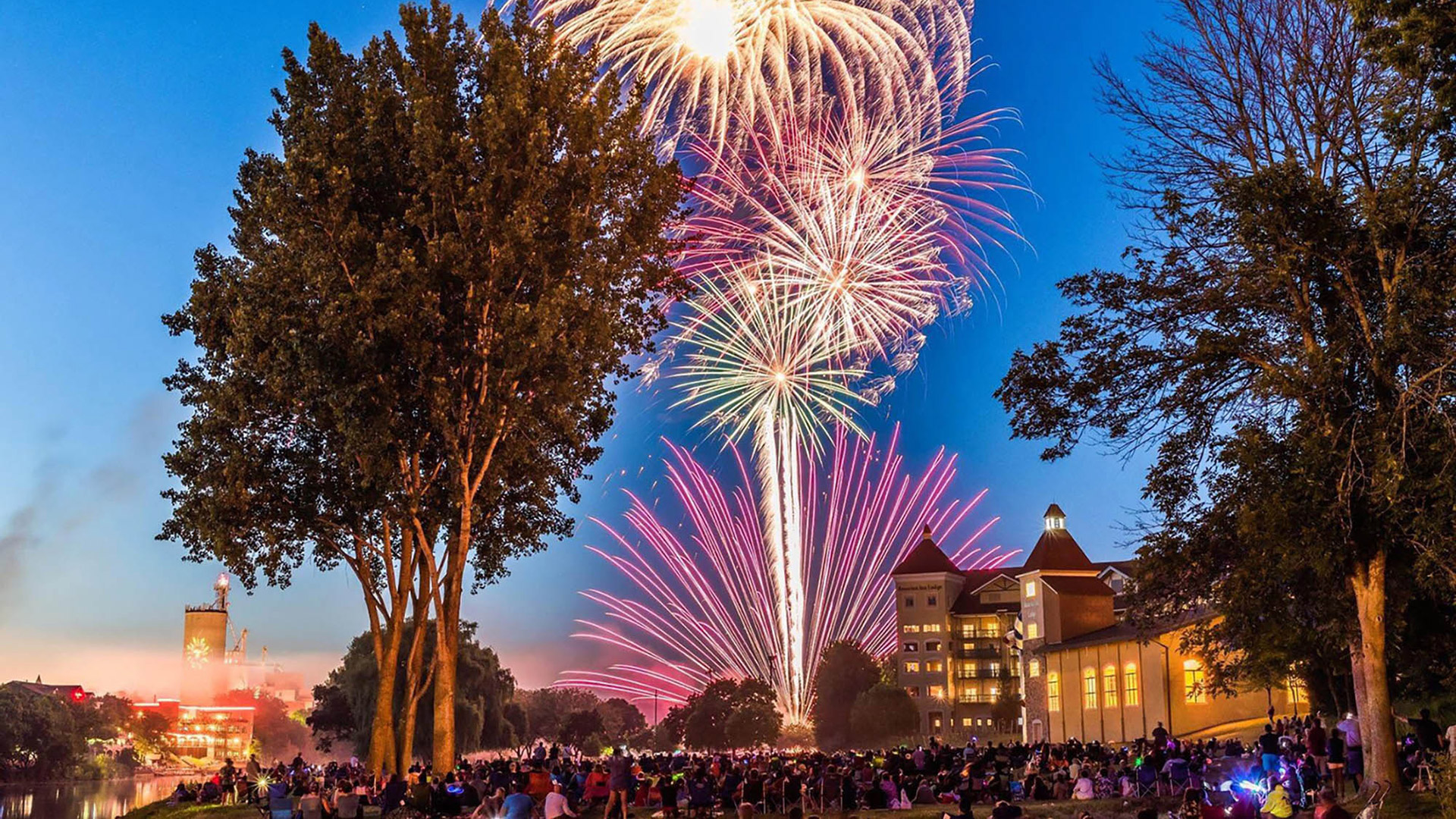 Fireworks in Frankenmuth, Michigan