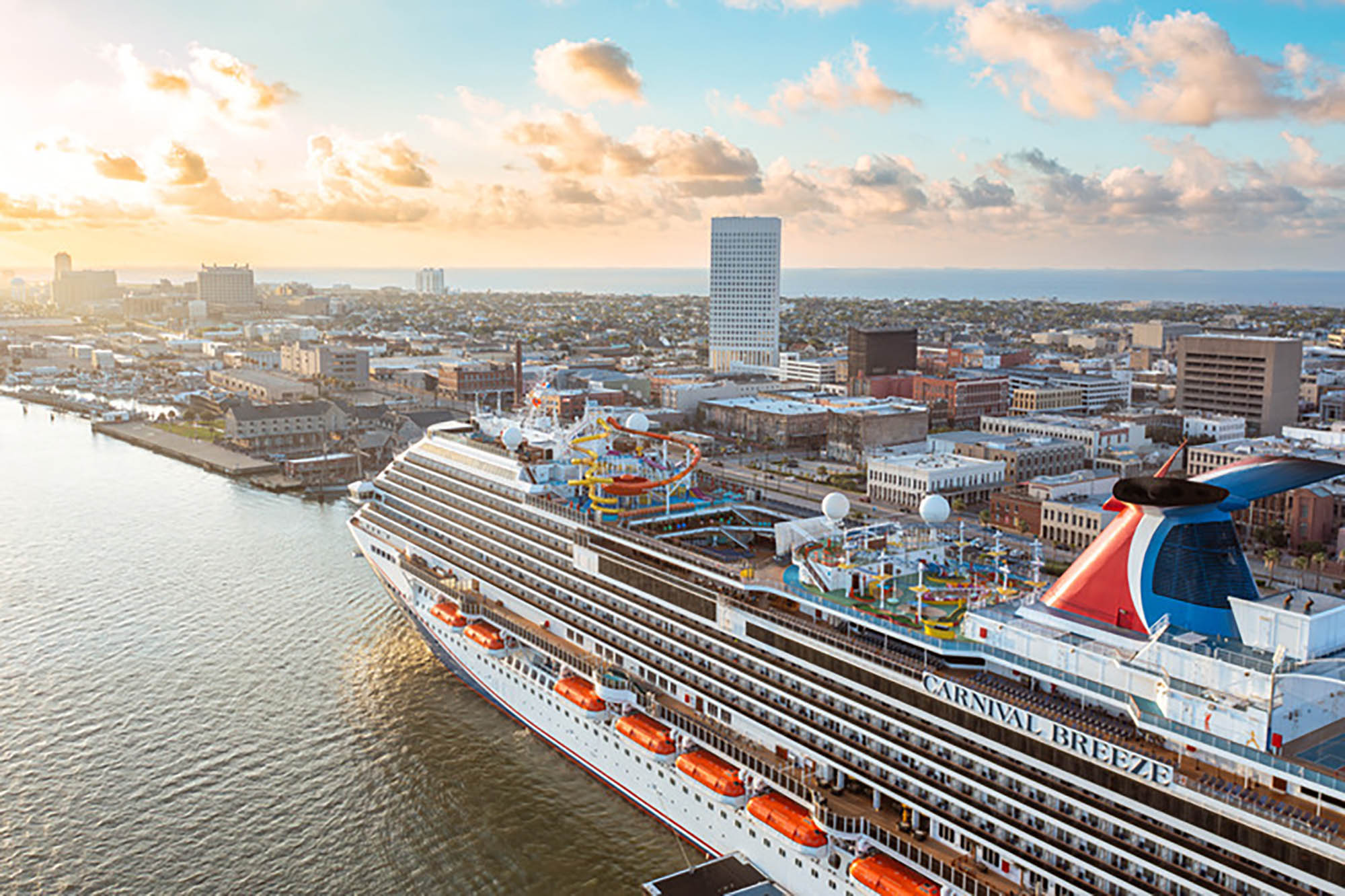 Cruise ship in Galveston, Texas