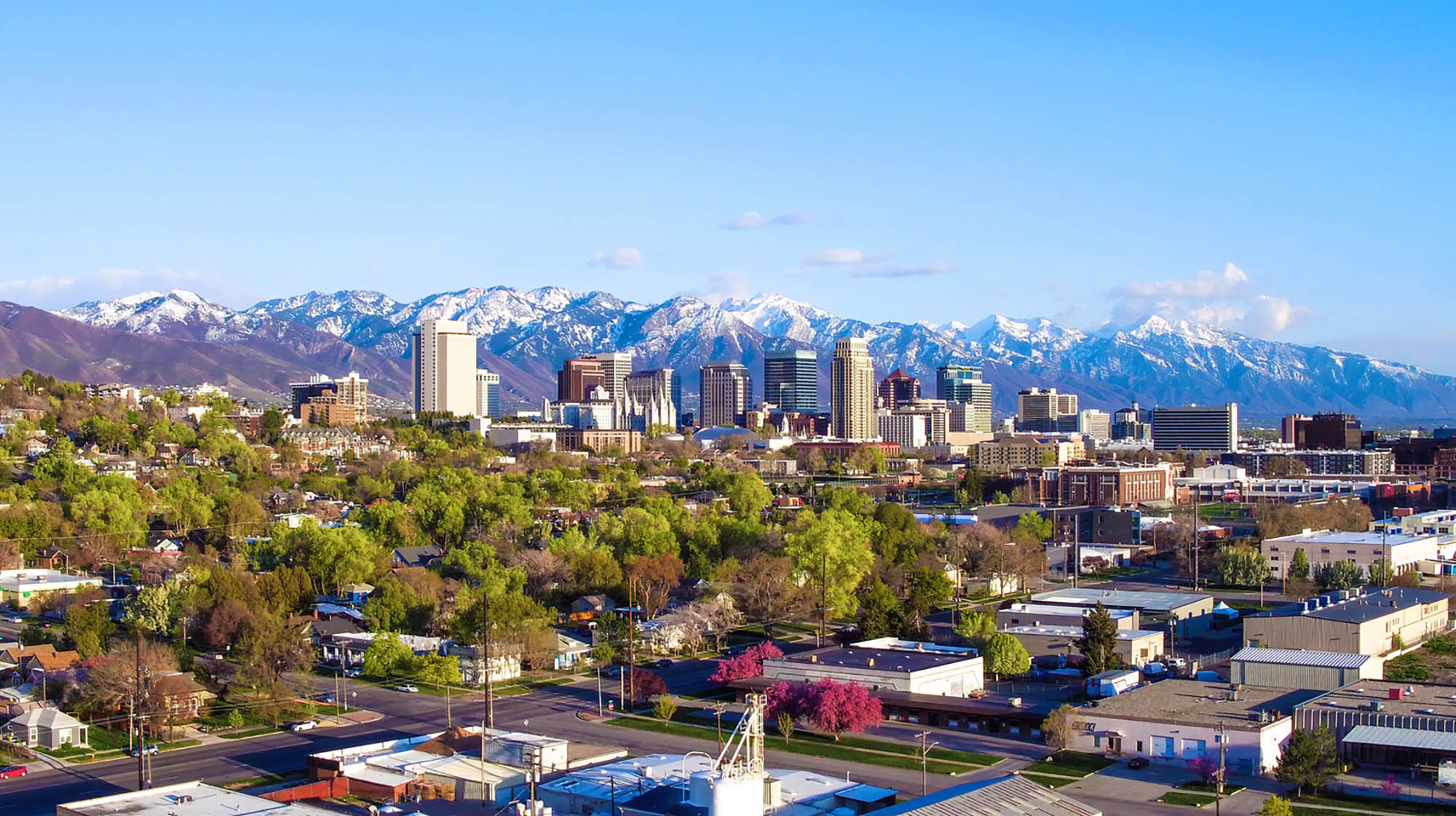 Skyline view of Salt Lake City, Utah