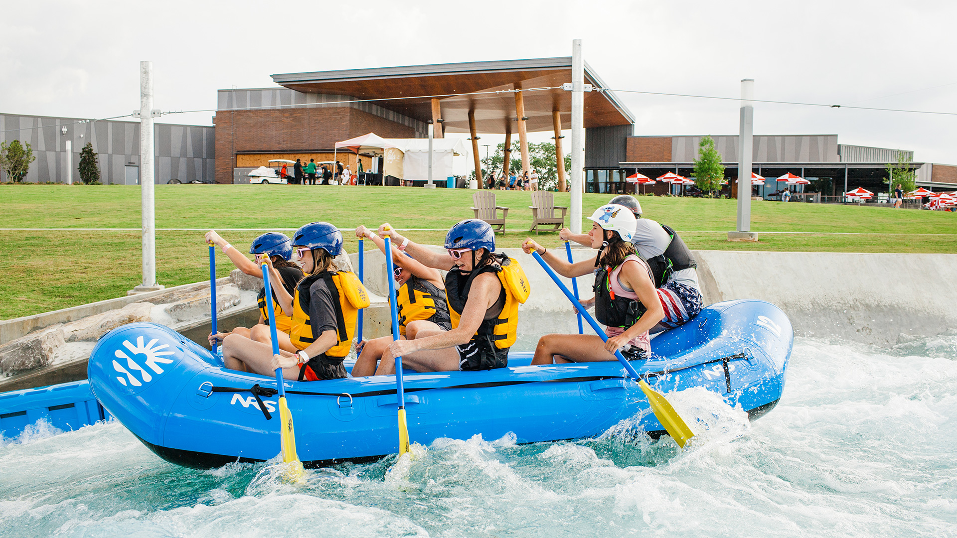 Whitewater rafting at Montgomery Whitewater in Alabma