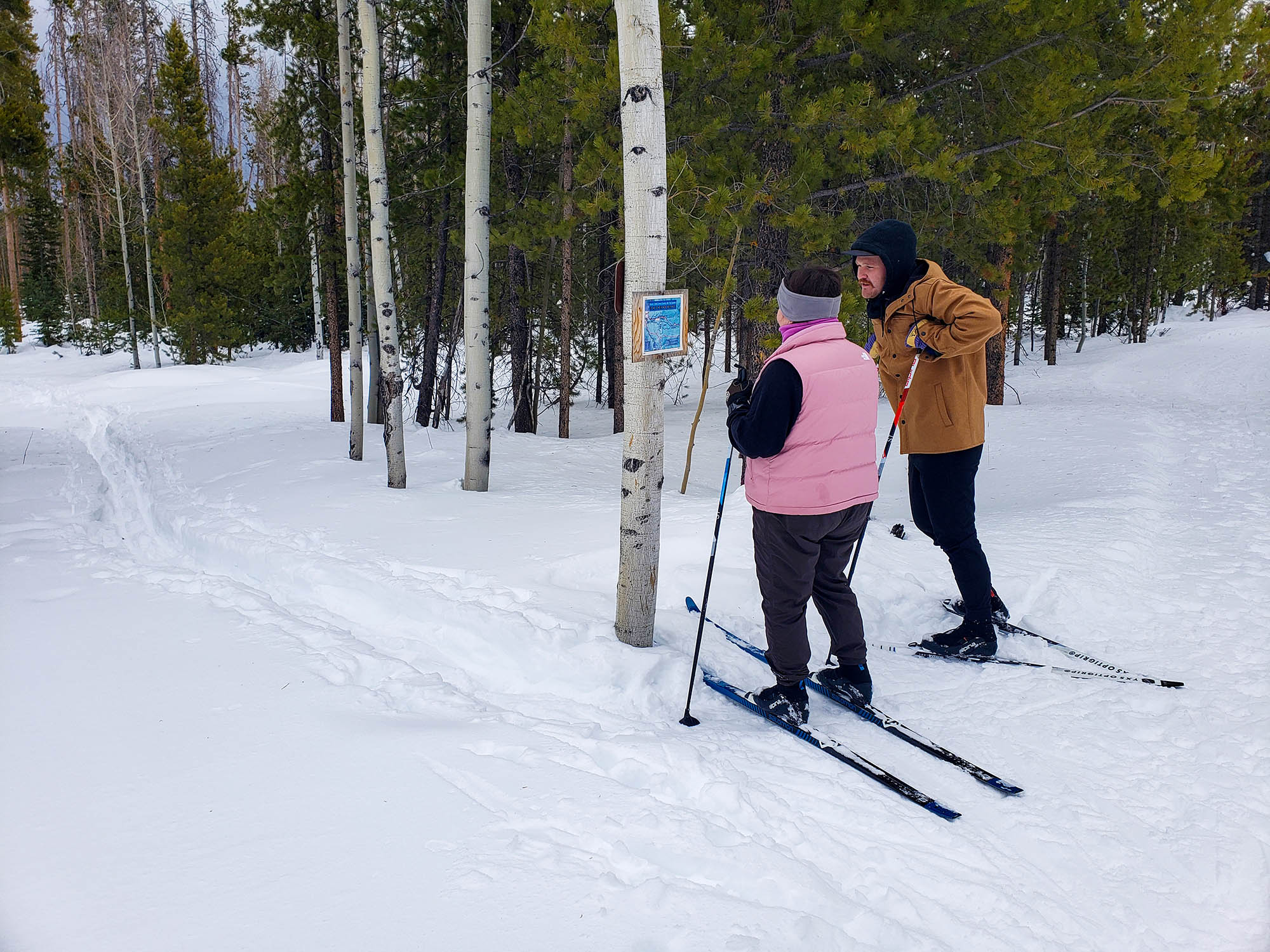 Cross-country skiing in Carbon County, Wyoming