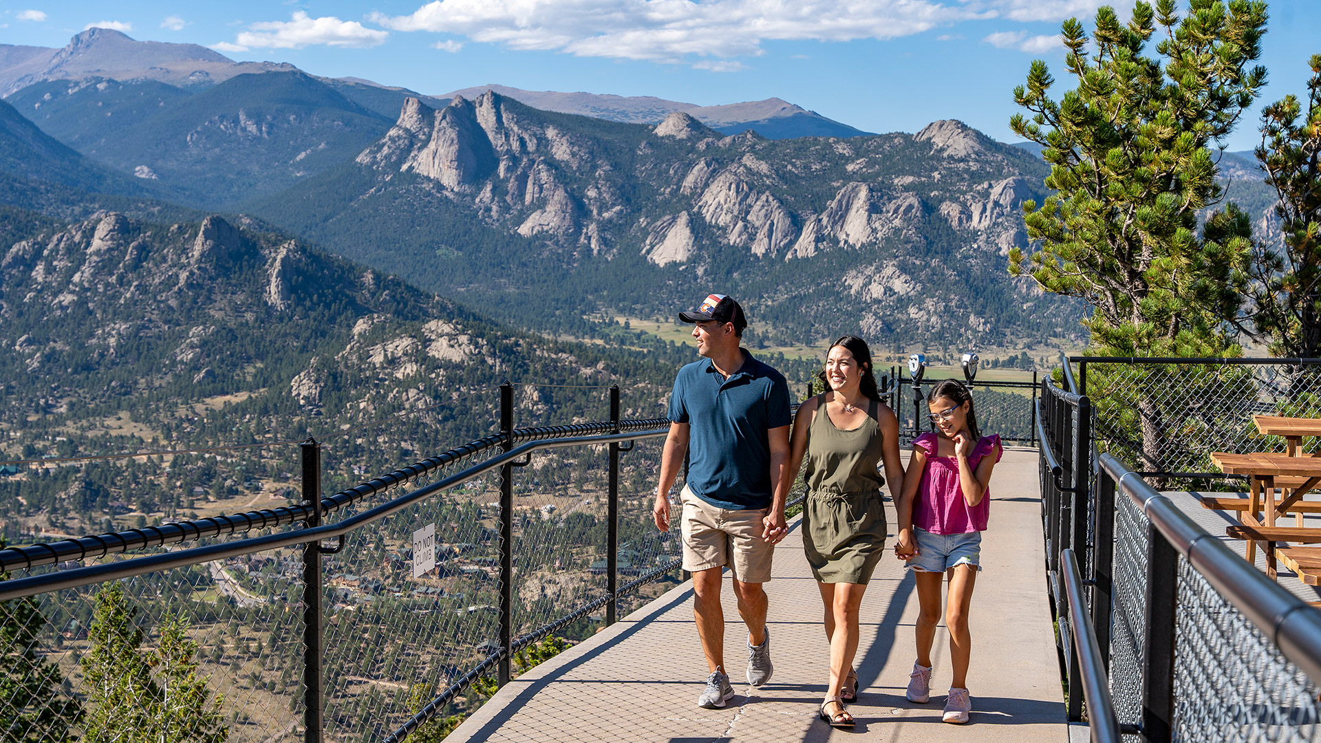 View from the top of the Estes Park Aerial Tramway in Estes Park, Colorado; Credit: John Berry/Visit Estes Park