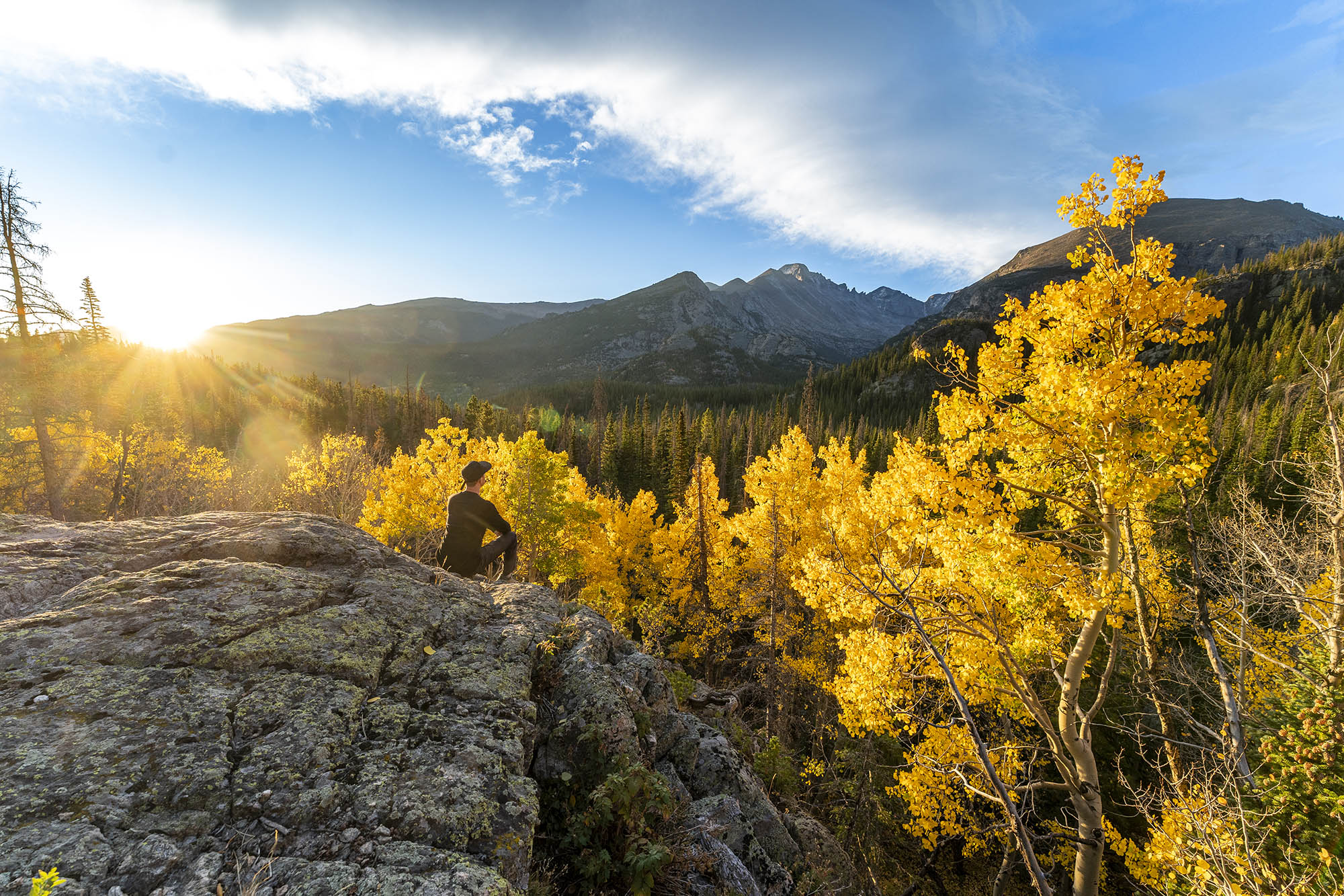 Fall colors near Estes Park, Colorado; Credit: John Berry/Visit Estes Park