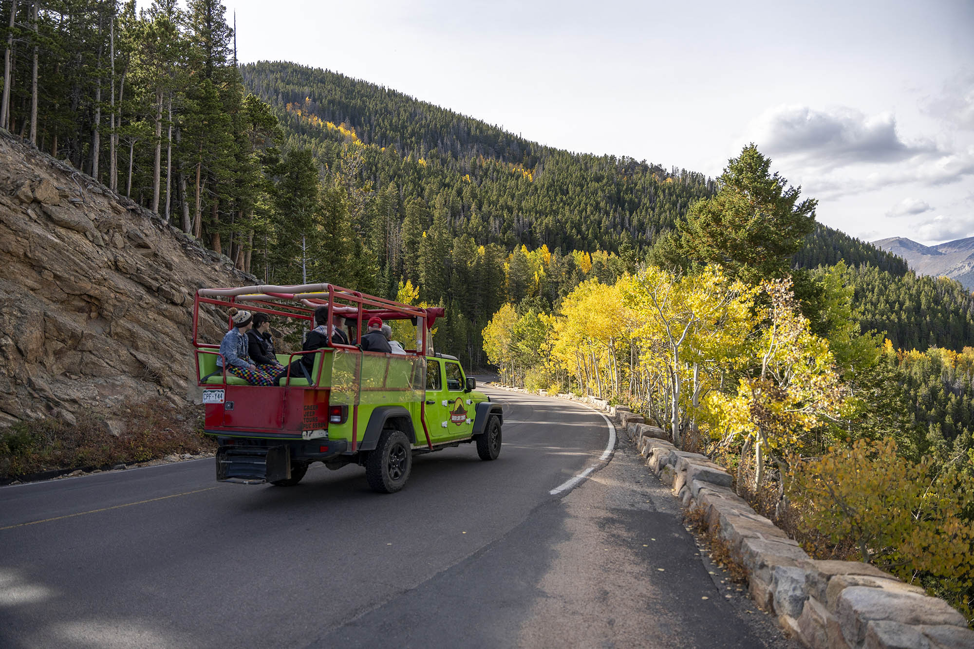 Taking a safari tour through Rocky Mountain National Park near Estes Park, Colorado; Credit: Visit Estes Park