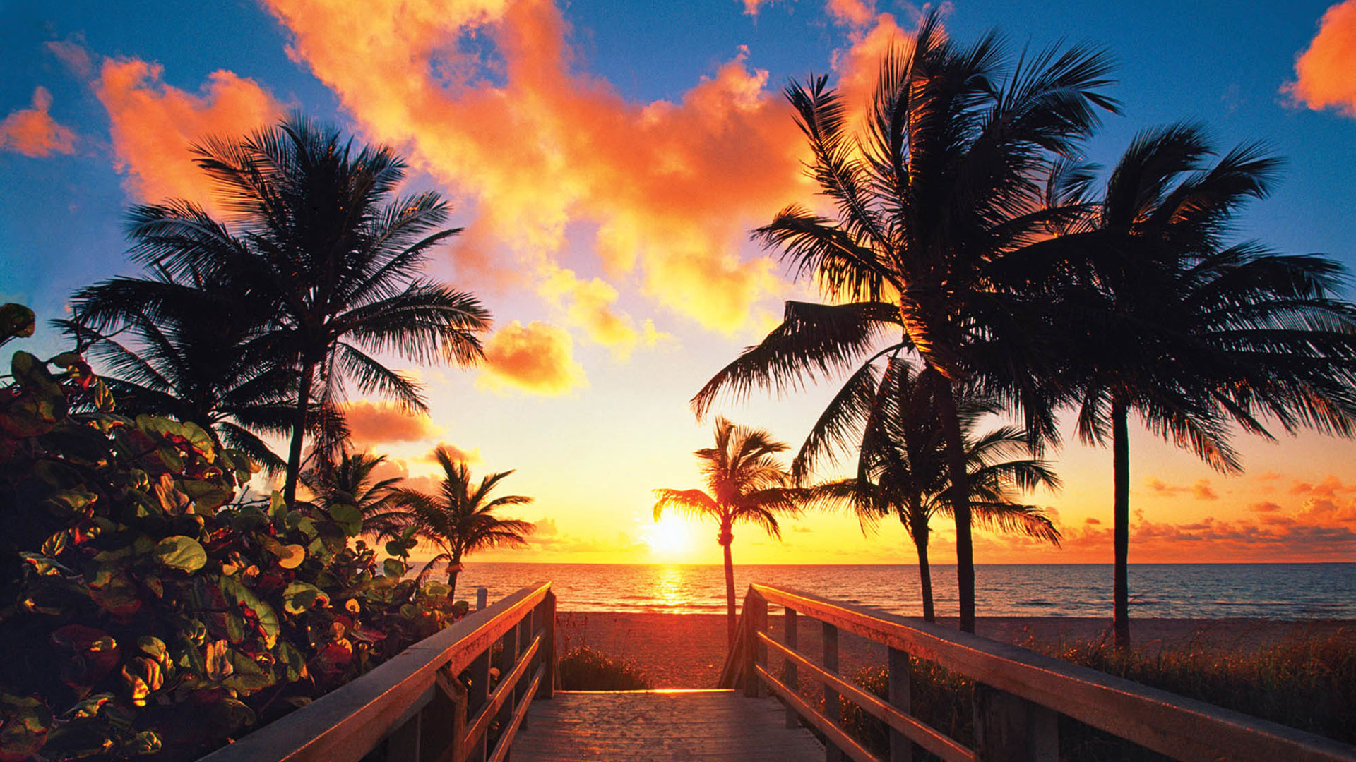 Sunrise over Hollywood Beach in Fort Lauderdale, Florida; Credit: Alan Maltz