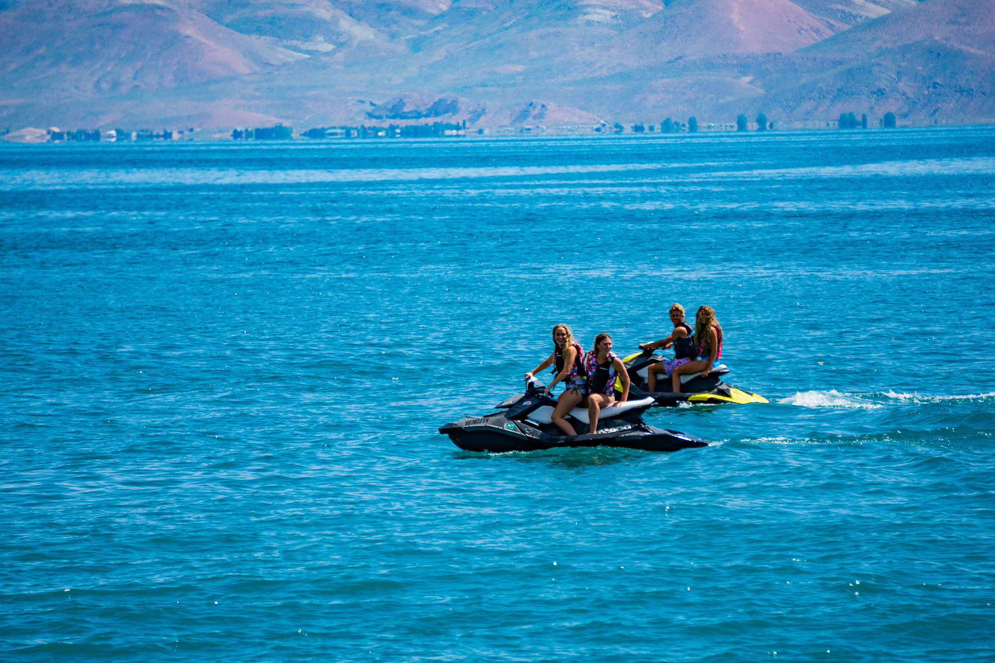 Jet skiing on Bear Lake in Southeast Idaho’s High Country