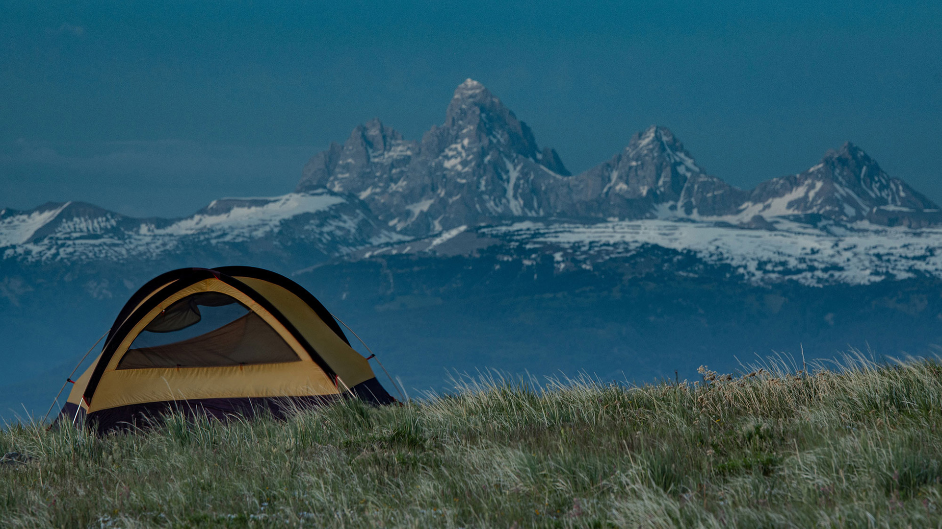 Tent a campsite near Tetonia, Idaho; Credit: YTT