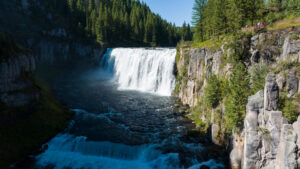Mesa Falls in Yellowstone Teton Territory of Eastern Idaho
