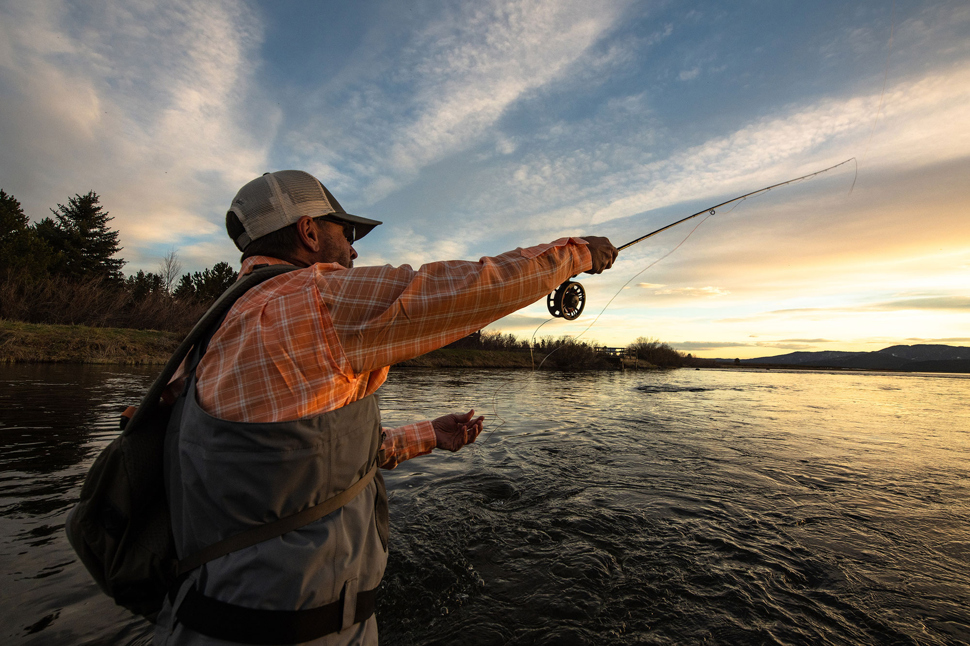 Fly-fishing in Island Park in eastern Idaho; Credit: YTT