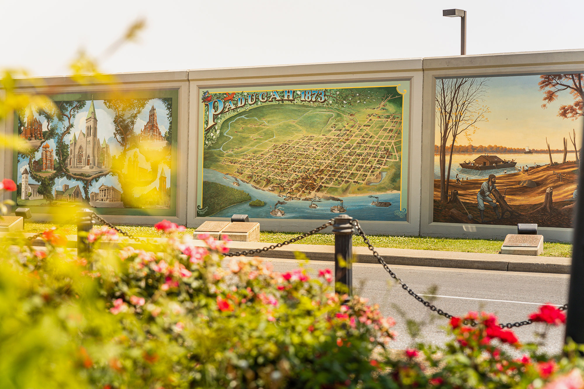 Floodwall Murals in Paducah, Kentucky
