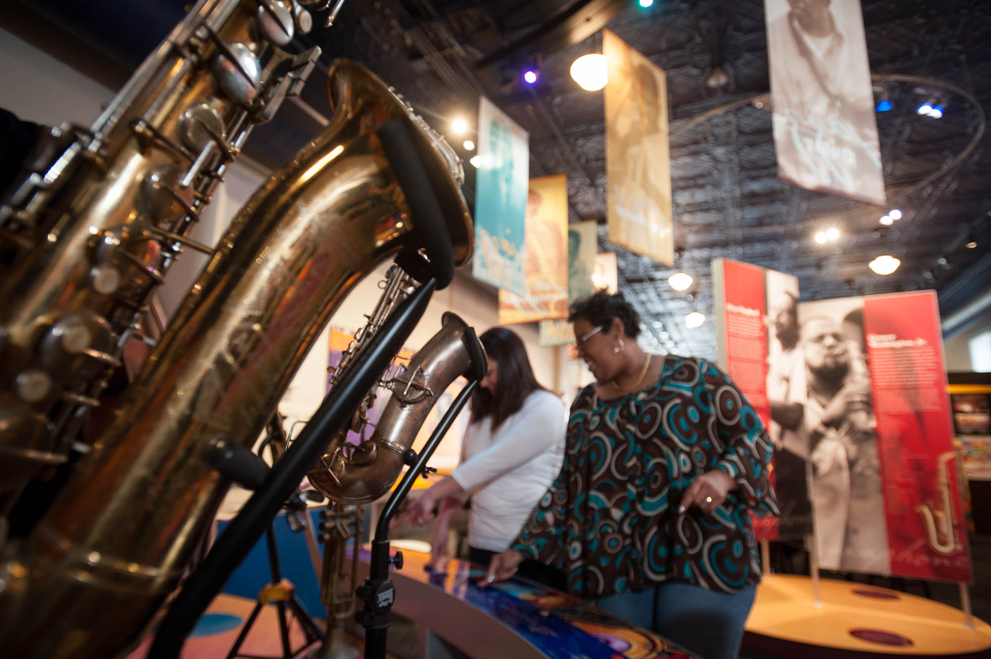 Visitors tour The Colored Musicians Club & Jazz Museum in Buffalo, New York; Credit: Onion Studio
