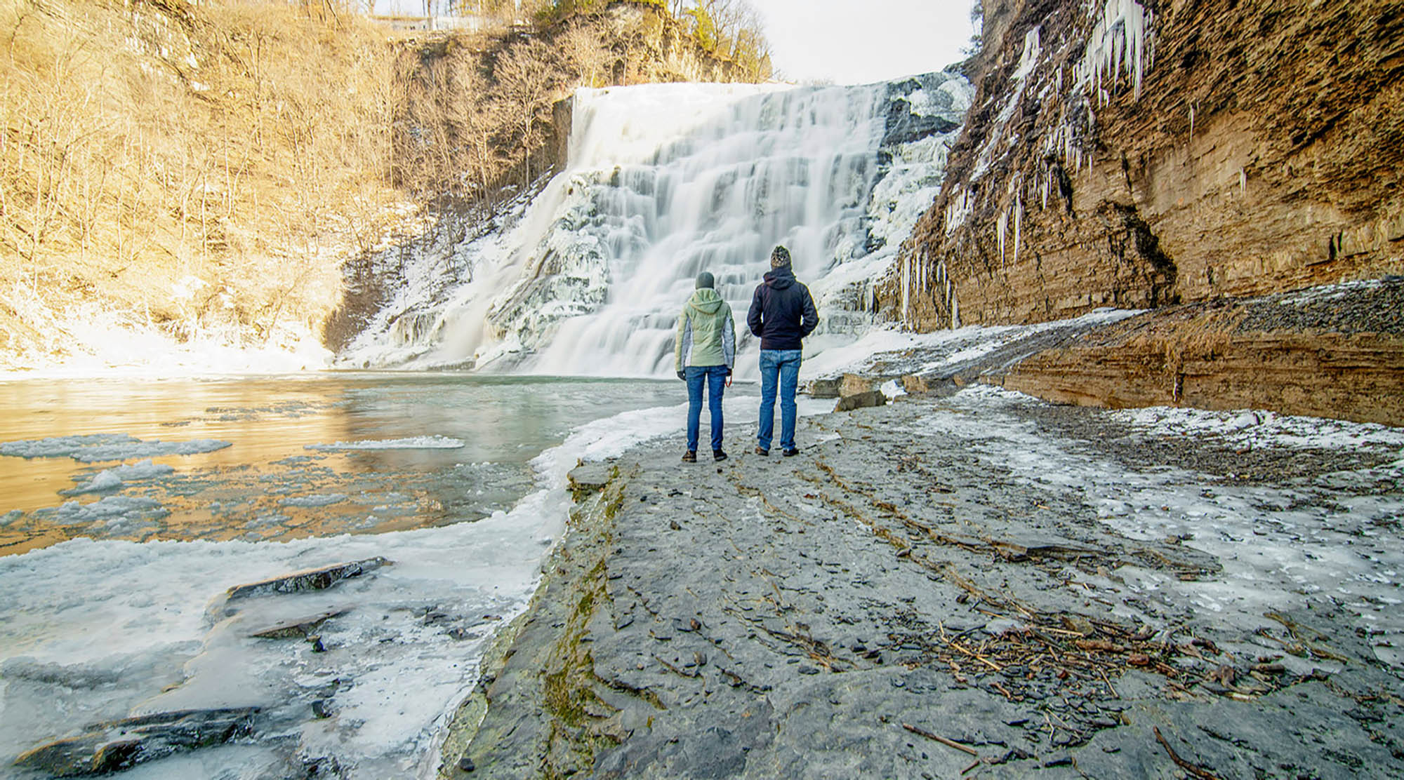 Ithaca Falls in Ithaca, New York
