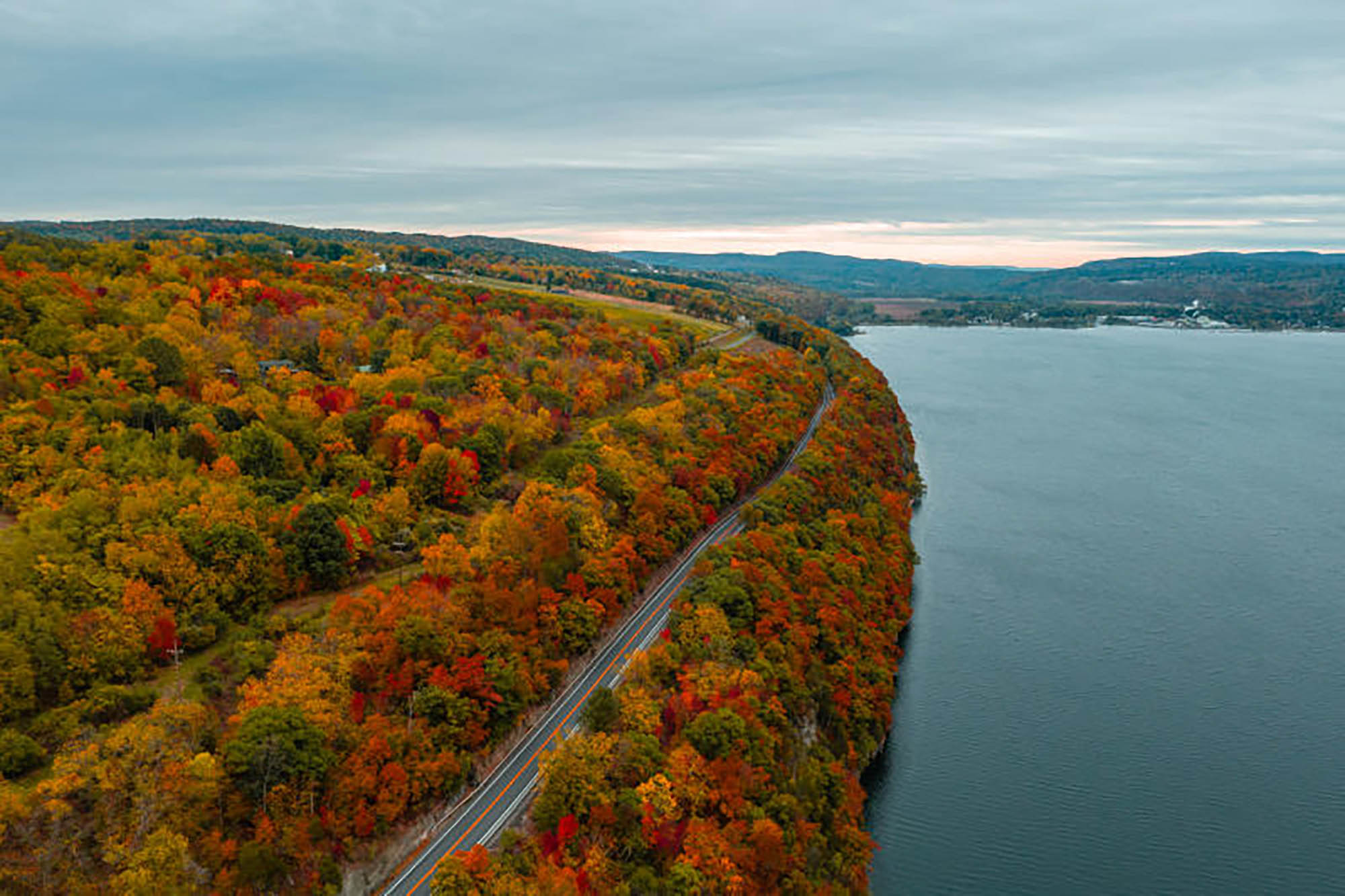 Seneca Lake Scenic Byway near Watkins Glen, New York