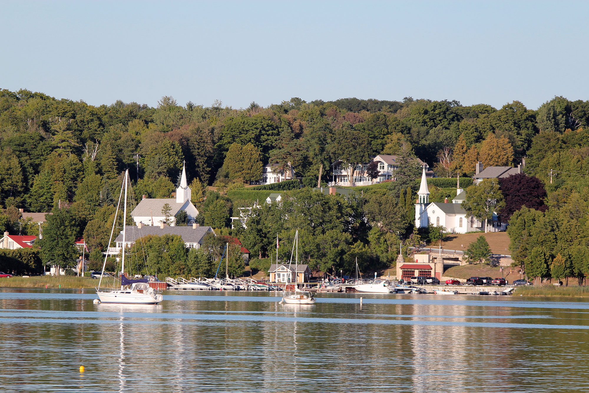 Village of Ephraim overlooking Green Bay in Door County, Wisconsin
