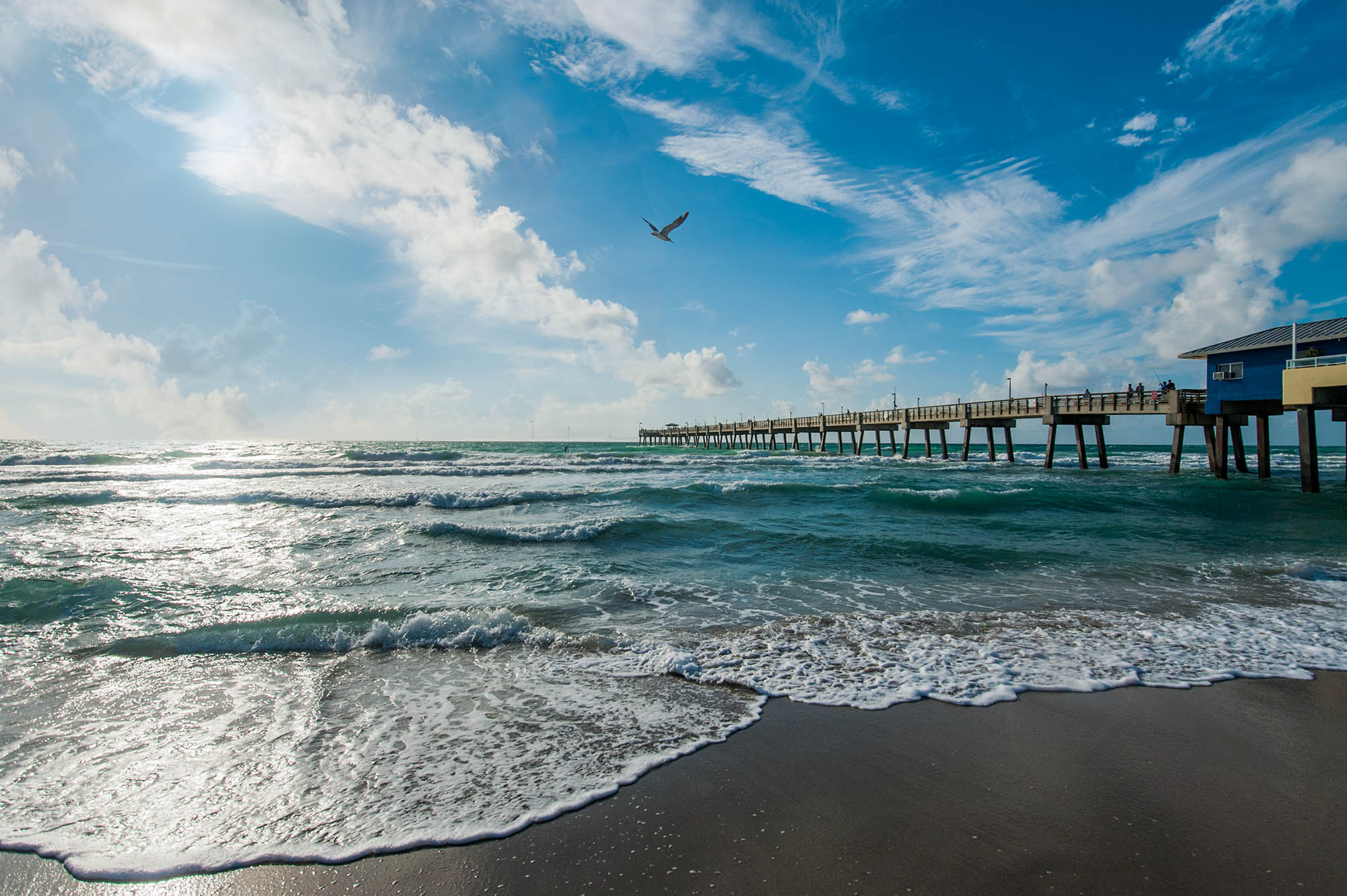 Pier fishing in Fort Lauderdale, Florida; Credit: Greater Fort Lauderdale Convention & Visitors Bureau