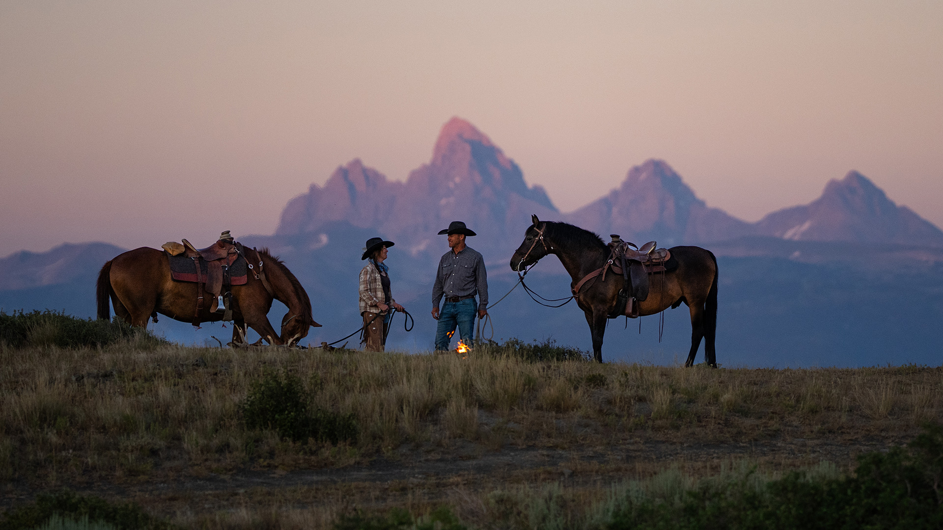 Horseback riders in Teton Valley, Idaho; Credit; Yellowstone Teton Territory