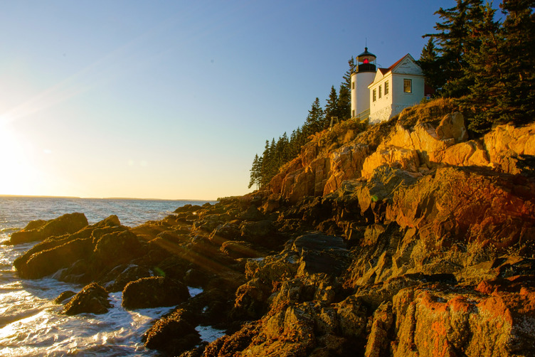 Rocky Cliffs in Bar Harbor, Maine