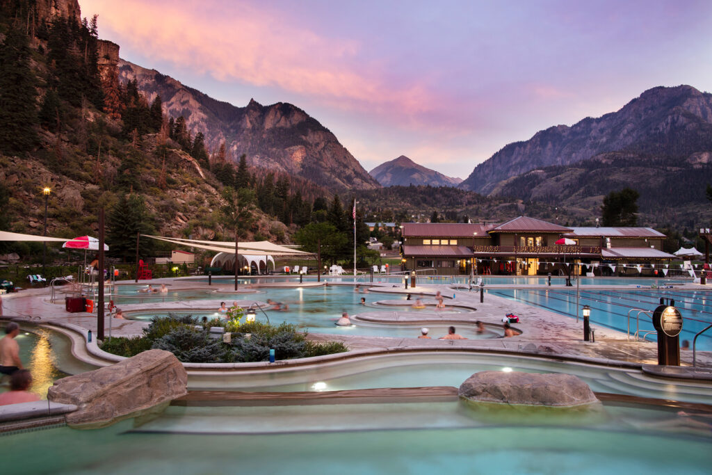 Ouray Hot Springs in Ouray, Colorado; Credit: Visit Ouray