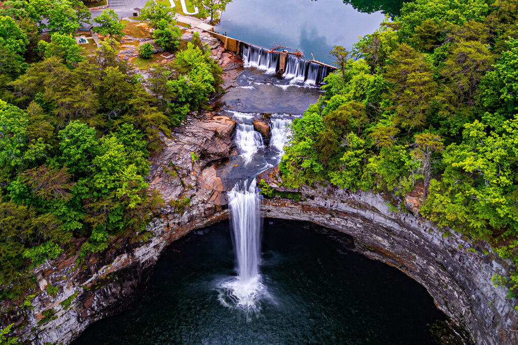 Desoto Falls at Desoto State Park in DeKalb County, Alabama; Credit: Propelled Curiosity
