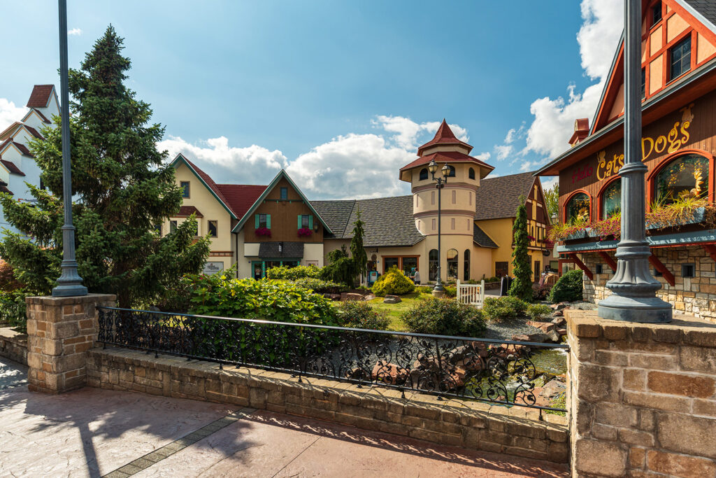 River Place Shops in Frankenmuth, Michigan; Credit: Frankenmuth CVB