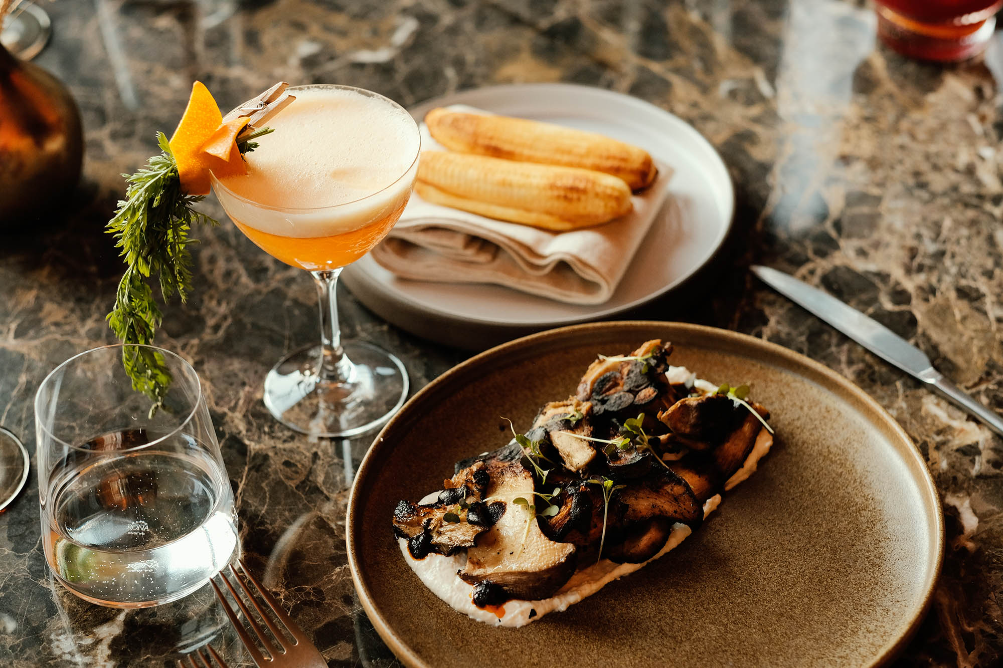 Food and drink offerings from Granddam in Lexington, Kentucky;
Credit: Matt Kisiday
