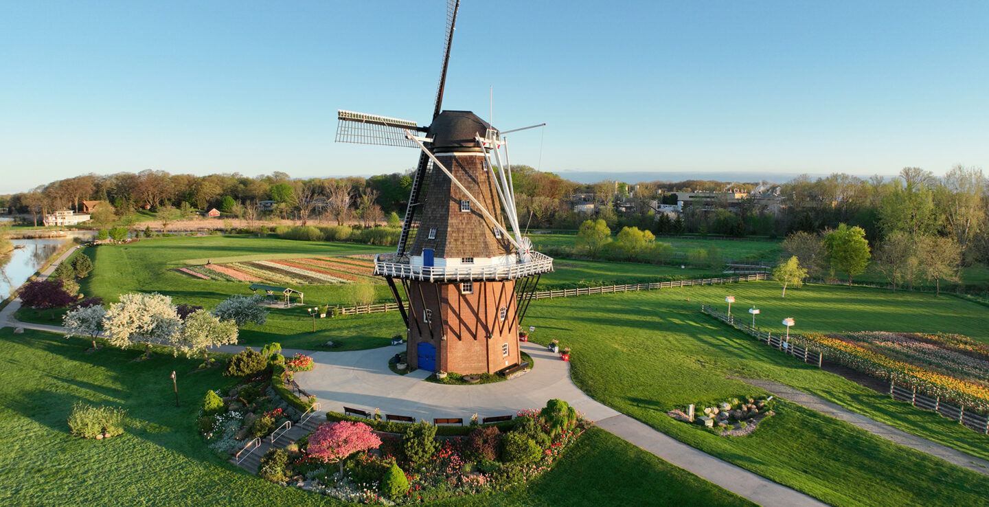 Windmill Island Gardens in Holland, Michigan; Credit: Holland CVB