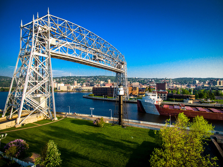 Duluth Harbor, Duluth, Minnesota; Credit: Visit Duluth