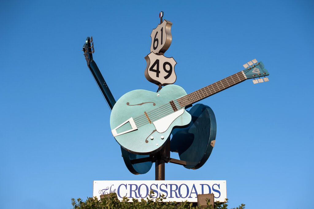 The Crossroads in Clarksdale, Mississippi; Credit: Visit Mississippi
