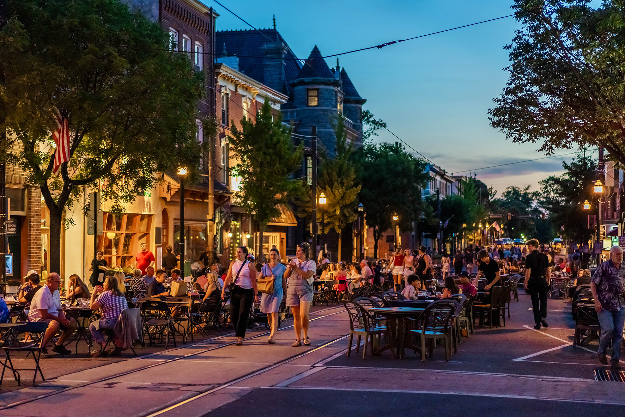 Dining Under the Stars event in Media, Pennsylvania
