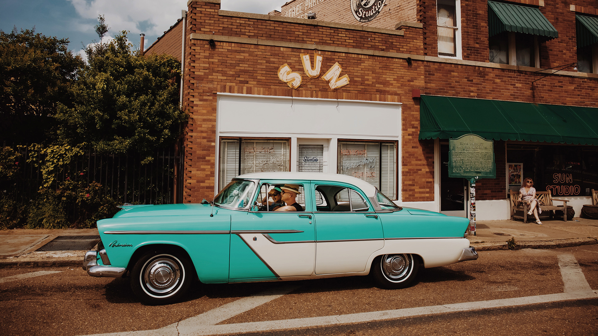 Trolley passing South Main Street in Memphis, Tennessee; Credit: Alex Shansky