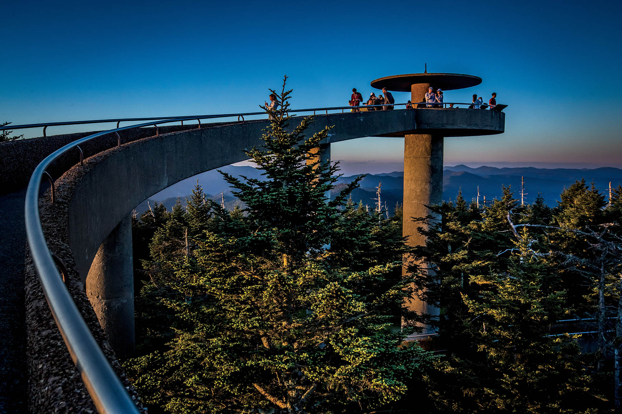 View from Kuwohi in Great Smoky Mountains National Park on the Tennessee border; Credit: Journal Communications