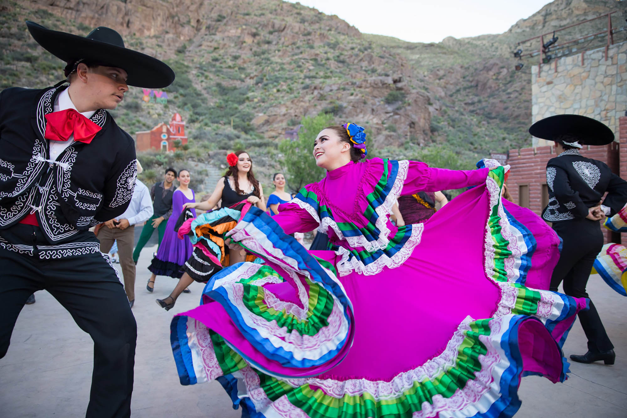 Traditional Mexican dancers at the Viva! El Paso festival in El Paso, Texas; Credit: Visit El Paso
