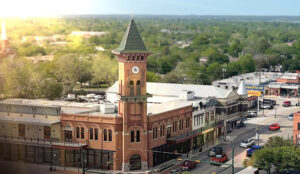 The Glockenspiel Clock Tower in Historic Downtown Grapevine, Texas; Credit: Grapevine CVB